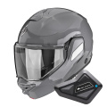 Pack Exo-Tech II Solid Cement Grey + Kit Bluetooth BT Mini