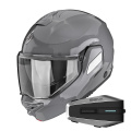 Pack Exo-Tech II Solid Cement Grey + Kit Bluetooth Vortex HD