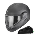 Pack Exo-Tech II Solid Matt Anthracite + Kit bluetooth Exo-Com Link-1C
