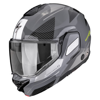 Modulare Apribile Scorpion Exo-Tech II Void Silver Neon Yellow