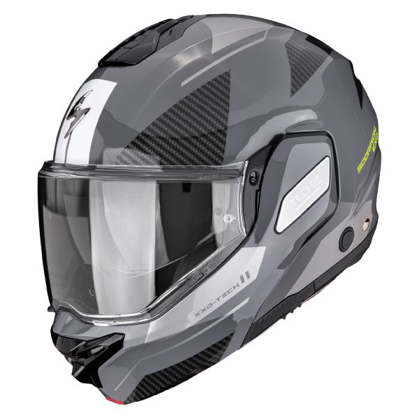 Modulare Apribile Scorpion Exo-Tech II Void Silver Neon Yellow