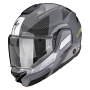 Casque Modulare Apribile Scorpion Exo-Tech II Void Silver Neon Yellow