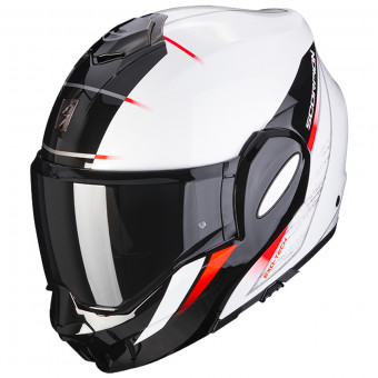 Casque Modulare Apribile Scorpion Exo Tech Primus Pearl White Black Casque Modulare Apribile Scorpion Exo Tech Primus Pearl White Black