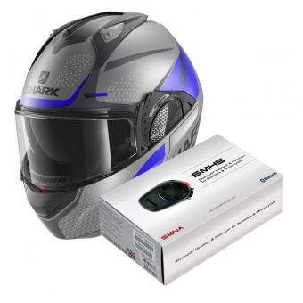 Modulare Apribile Shark EVO GT Encke Mat ABK + Kit Bluetooth Sena SMH5