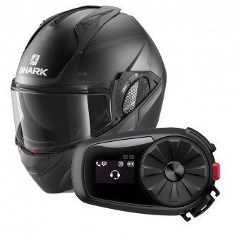 Modulare Apribile Shark EVO GT Encke Mat KAA + Kit Bluetooth 5S