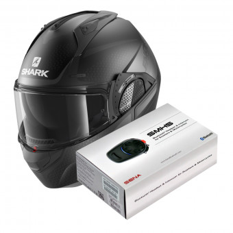 Modulare Apribile Shark EVO GT Encke Mat KAA + Kit Bluetooth Sena SMH5