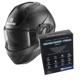 Modulare Apribile Shark EVO GT Encke Mat KAA + Kit Bluetooth Sharktooth Prime