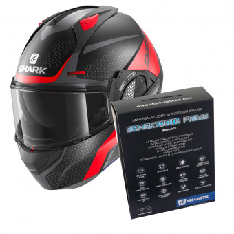 Modulare Apribile Shark EVO GT Encke Mat KRA + Kit Bluetooth Sharktooth Prime