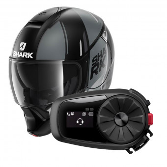 Modulare Apribile Shark Evojet Vyda Mat KAS + Kit Bluetooth 5S Solo