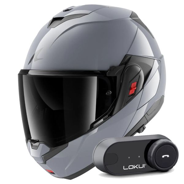 Modulare Apribile Shark Oxo Dark Shadow S05 + Kit Bluetooth Lokui K30 Modulare Apribile Shark Oxo Dark Shadow S05 + Kit Bluetooth Lokui K30