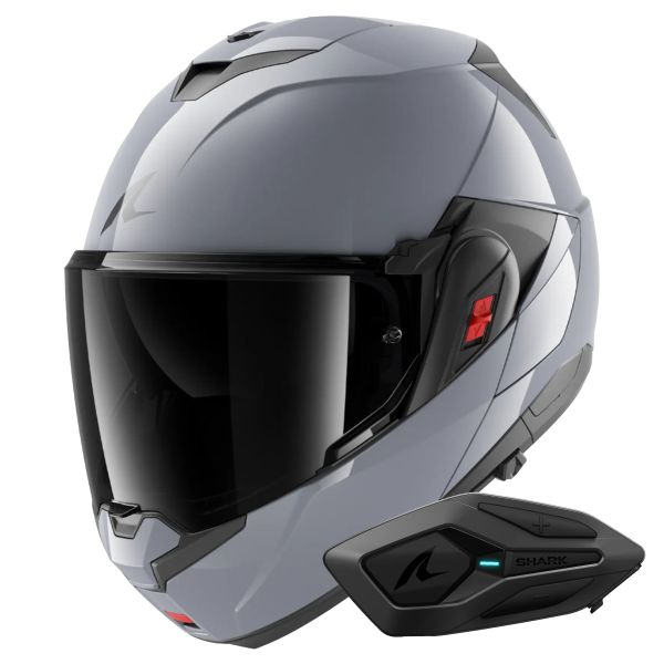 Modulare Apribile Shark Oxo Dark Shadow S05 + Kit Bluetooth Sena for Shark Modulare Apribile Shark Oxo Dark Shadow S05 + Kit Bluetooth Sena for Shark