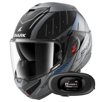 Modulare Apribile Shark Oxo Rydger Mat ABK + Kit bluetooth 5R Lite Solo