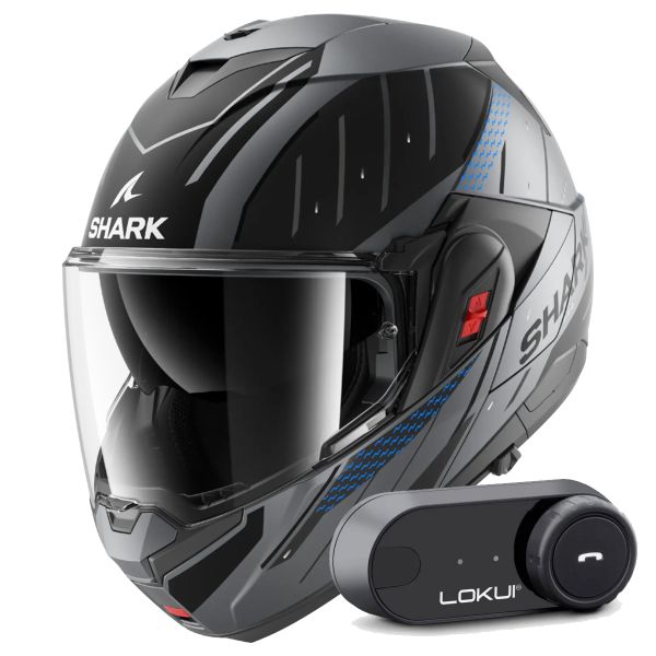 Modulare Apribile Shark Oxo Rydger Mat ABK + Kit Bluetooth Lokui K30 Modulare Apribile Shark Oxo Rydger Mat ABK + Kit Bluetooth Lokui K30