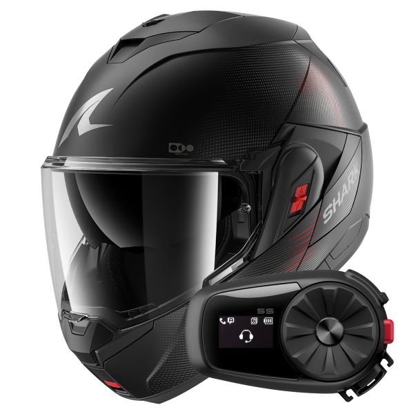 Modulare Apribile Shark Oxo SP Lyne Mat KAA + Kit Bluetooth 5S Solo