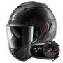 Casque Modulare Apribile Shark Oxo SP Lyne Mat KAA + Kit Bluetooth 5S Solo