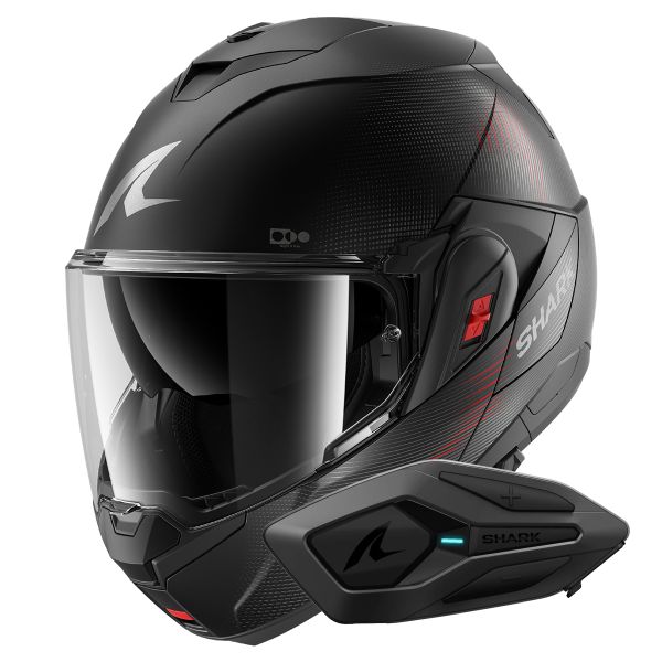 Modulare Apribile Shark Oxo SP Lyne Mat KAA + Kit Bluetooth Sena for Shark Solo