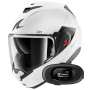 Casque Modulare Apribile Shark Oxo SP Lyne WSS + Kit bluetooth 5R Lite Solo