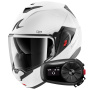 Casque Modulare Apribile Shark Oxo SP Lyne WSS + Kit Bluetooth 5S Solo