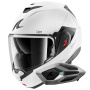 Casque Modulare Apribile Shark Oxo SP Lyne WSS + Kit Bluetooth Sena for Shark Mesh Solo