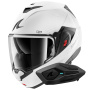 Casque Modulare Apribile Shark Oxo SP Lyne WSS + Kit Bluetooth Sena for Shark Solo