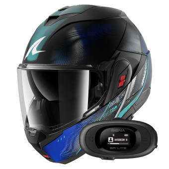 Modulare Apribile Shark Oxo Speed-Tech KBW + Kit bluetooth 5R Lite Solo