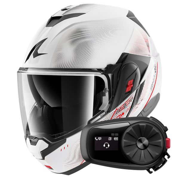 Modulare Apribile Shark Oxo Speed-Tech WRK + Kit Bluetooth 5S Solo