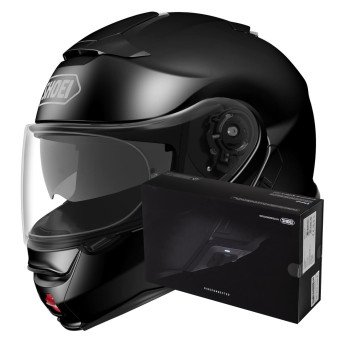 Modulare Apribile Shoei Neotec II Black + Intercom Sena SRL-Mesh