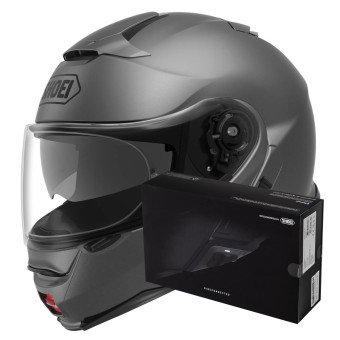 Modulare Apribile Shoei Neotec II Matt Deep Grey + Intercom Sena SRL-Mesh