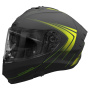Casque Modulare Apribile Stormer Blow Angel Black Neon Yellow Matt