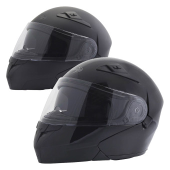 Modulare Apribile Stormer Kit 2 caschi modulari Turn nero + Turn nero opaco