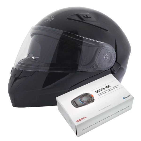 Modulare Apribile Stormer Turn Black + Kit Bluetooth SMH5 Solo