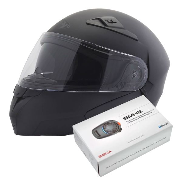 Modulare Apribile Stormer Turn Matt Black + Kit Bluetooth SMH5 Solo