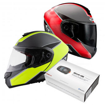 Modulare Apribile Torx Neil 2 Trip Giallo Fluo + Neil 2 Trip Rosso + KIt Bluetooth SMH5 Duo