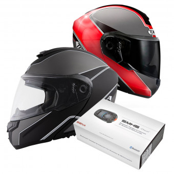 Modulare Apribile Torx Neil 2 Trip Nero + Neil 2 Trip Rosso + KIt Bluetooth SMH5 Duo