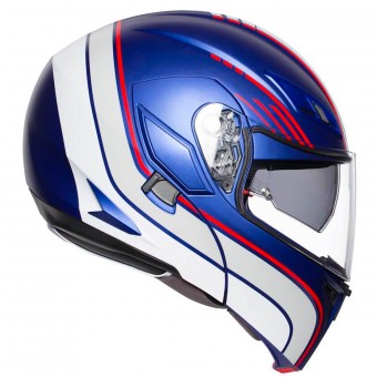 AGV Compact ST Boston Blu Opaco Bianco Rosso