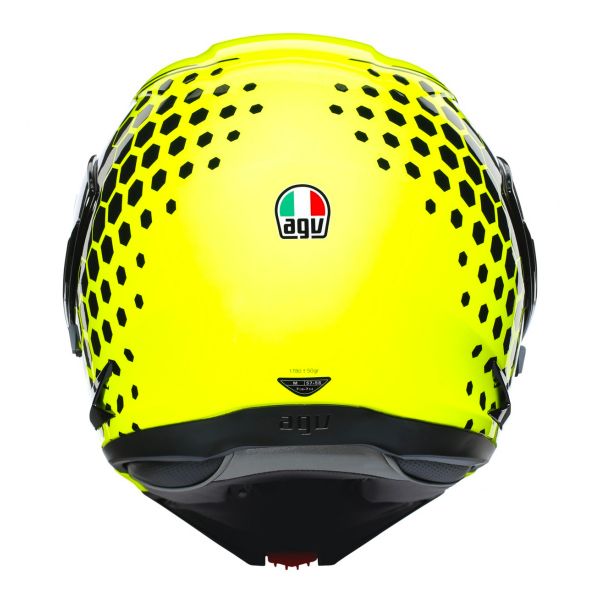 Casco Moto AGV Compact ST Detroit Yellow Fluo Black in Stock | iCasque.it