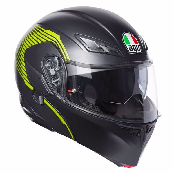 Modulare Apribile AGV Compact ST Vermont Matt Black Yellow Fluo