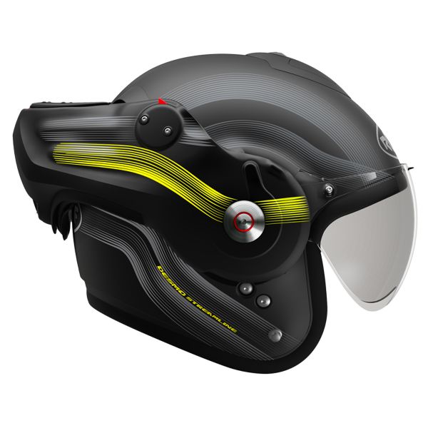 Roof Desmo Streamline Nero Acciaio Giallo Fluo 3a generazione