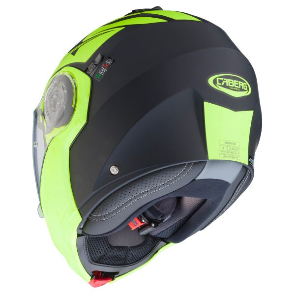 Caberg Droid Patriot Nero Opaco Giallo