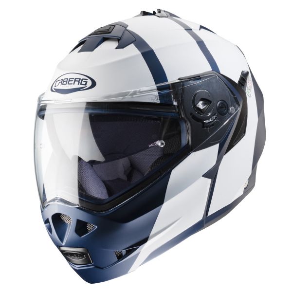 Modulare Apribile Caberg Duke II Impact Matt Blue White