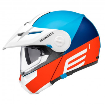 Casque Modulare Apribile Schuberth E1 Cut Blu Casque Modulare Apribile Schuberth E1 Cut Blu