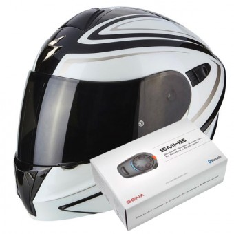 Modulare Apribile Scorpion Exo 920 Ritzy Black White