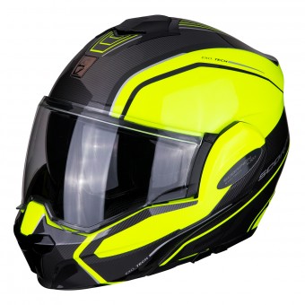 Modulare Apribile Scorpion Exo Tech Time-Off Giallo Fluo Argento