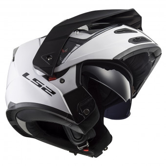 LS2 Metro Evo P/J Solid White FF324
