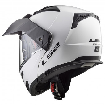 LS2 Metro Evo P/J Solid White FF324