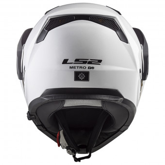 LS2 Metro Evo P/J Solid White FF324