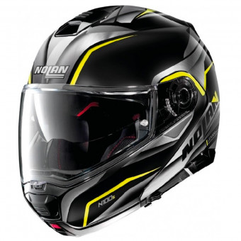 Casque Modulare Apribile Nolan N100 5 Balteus N-Com Black Yellow 43 Casque Modulare Apribile Nolan N100 5 Balteus N-Com Black Yellow 43