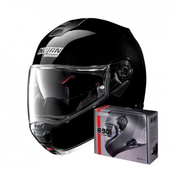Modulare Apribile Nolan N100 5 Classic N-Com Glossy Black 3