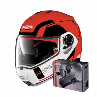 Buoni affari Nolan N100 5 Consistency N-Com Corsa Red 23