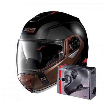 Modulare Apribile Nolan N100 5 Consistency N-Com Flat Black Copper 28